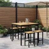  Stol za bar u vrtu Bijela i crna 110 x 108,5 x 105 cm | shoptok.hr