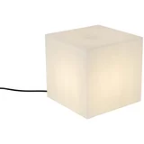 QAZQA Moderna zunanja svetilka bela 30 cm kvadratna IP44 - Nura