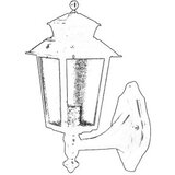 Opviq Vanjska zidna lampa BAP-68211-BSY, 40 cm, E27, 40W, IP65, Crna | Eponuda.ba
