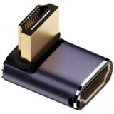 4SMARTS HDMI 8K kotni adapter komplet – 3× adapter + HDMI spojnik (siv) | Shoptok.si