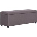 vidaXL Klop s prostorom za shranjevanje 116 cm taupe poliester Cene