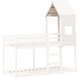 vidaXL streha za otroško posteljo bela 55x99x139,5 cm trdna borovina | Shoptok.si