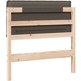  Tapecirani uzglavlje Prirodna i svijetlo siva 90 cm | shoptok.hr