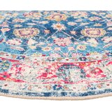  Perivi tepih raznobojni Ø 120 cm Plava | Shoptok.si