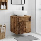  Umivaonik s policom za zid Staro drvo 49 x 44,5 x 66,5 cm | shoptok.hr