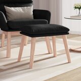 vidaXL stolček za noge črn 45x29,5x39 cm blago Cene