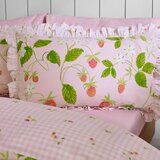Catherine Lansfield Rožnata 3-delna posteljnina za zakonsko posteljo 200x200 cm Strawberry Frills – | Shoptok.si