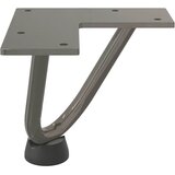  Noge s ukosnicama za stolić za kavu 4 kom. Prirodni čelik 10 cm Puni čelik | shoptok.hr