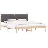  Krevetni okvir s tapiciranim uzglavljem Tamno siva 180 x 200 cm | shoptok.hr