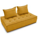 Bobochic Paris Gorčično rumena sedežna garnitura iz tkanine bouclé 175 cm Elisa – | Shoptok.si