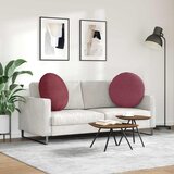  Jastučići za sjedenje 2 pcs Vinska crvena Ø60 x 21 cm tkanina | Eponuda.com