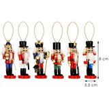  Božićna dekoracija - figurice Orašar, 8 cm, 6 komada | shoptok.hr