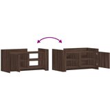 vidaXL Klubska mizica rjavi hrast 100x50x50 cm inženirski les | Shoptok.si