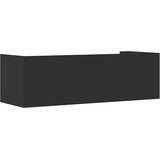  Zidna polica crna 100 x 35 x 30,5 cm od konstruiranog drva | Eponuda.ba