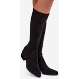 Sergio Leone Women's Low Heel Eco Suede Boots | shoptok.hr