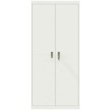 Ormarić Omarica za shranjevanje 2 pcs Bela 90 x 40 x 200 cm Jeklo, (5000152800) | Shoptok.si