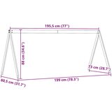 Krov za dječji krevet bijeli 199x80,5x88 cm masivna borovina | shoptok.hr
