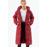 Dewberry Z6756 LADIES BOTTLE COAT-BURGUNDY Cijene