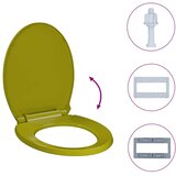  Toaletna daska s mekim zatvaranjem zelena ovalna | shoptok.hr