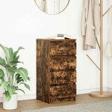  Komoda boja dimljenog hrasta 37,5x35x76 cm konstruirano drvo | shoptok.hr