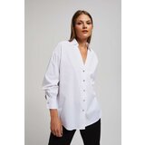 Marisse Shirt With Silver Decorative Buttons And White Collar Cijene