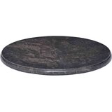 vidaXL mizna plošča črna ø 50x2,5 cm marmor | Shoptok.si