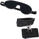 Bad Kitty - okovi in preveza za oči (črna) | Shoptok.si