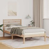  Krevetna konstrukcija Smeđa 100 x 200 cm Čvrsto borovo drvo | shoptok.hr