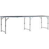 vidaXL Sklopivi stol za pivski pong s čašama i lopticama 240 cm | shoptok.hr