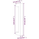  Ručke za ormarić 20 kom zlatne 128 mm od nehrđajućeg čelika | shoptok.hr