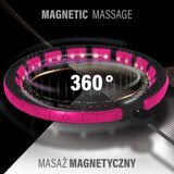  Hhm16 hula hoop crno/rozičasti magnetski s utegom + brojačem hms | shoptok.hr