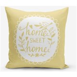 Minimalist Cushion Covers Rumena prevleka za okrasno blazino Minimalist Cusion Covers Home Sweet Home, 45 x 45 cm Cene