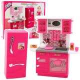  Kuhinjski set za lutke, hladnjak i pećnica, pribor, roza | shoptok.hr