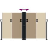  Uvlačiva bočna tenda 140 x 1000 cm smeđesiva | shoptok.hr