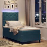 Box spring krevet Tamno plava 90 x 200 cm Baršun | shoptok.hr