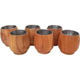 Male drvene šalice - set od 6 kom