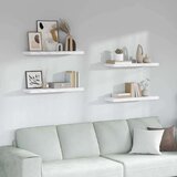  Polica na zidu Zidne 4 pcs Bijeli mramor 90 x 23 5 x 4 cm | shoptok.hr