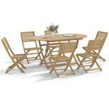  Sklopive vrtne stolice 6 kom 48,5x61,5x87 cm od drva bagrema | shoptok.hr
