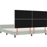  Postelja Svetlo siva 180x200 cm Velur, (22049475) | Shoptok.si