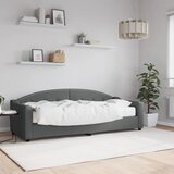  Dnevni krevet s madracem tamnosivi 80 x 200 cm od tkanine | shoptok.hr