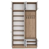 Hanah home Ormar za hodnik EA144 - 3838, 119,6x226,4x37,5 cm, Bijela | Eponuda.ba