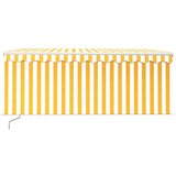 Tenda na ručno uvlačenje s roletom LED 3 5 x 2 5 m žuto-bijela | shoptok.hr