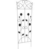  Vrtna Ograda Rešetkasti 3 pcs Crna 112 x 40 cm Čelik | shoptok.hr