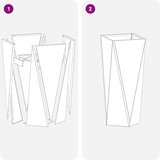  Sadilica 2 pcs Srebrno 30 x 30 x 75 cm Nehrđajući čelik | shoptok.hr