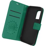 AVIZAR samsung S20 fe mandala flower flip case denarnica in stojalo za video, zapestni trak z magnetnim jezickom - zelen, (20629986) | Shoptok.si