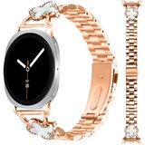INF Zamenjava/Združljiv del - Kovinski pašček z deteljico iz rožnatega zlata za Samsung Galaxy Watch 8/8 Classic, (5000130026) | Shoptok.si