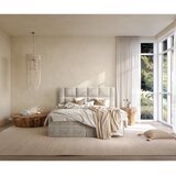 Boxxx POSTELJA Z VZMETNICO 160 cm x 200 cm , tekstil bež | Shoptok.si