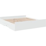  The Living Store Posteljni okvir s predali bel 180x200 cm inženirski les - Posteljni Okvir, (21497918) | Shoptok.si