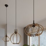 Nice Lamps viseča svetilka v naravni barvi z lesenim senčnikom ø 27,5 cm toranja – | Shoptok.si