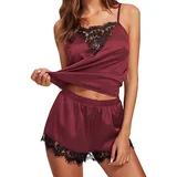 Kratke ženske pidžame CU-33954 - Bordo / XL